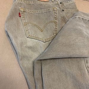 Men's Beige Levi's jeans